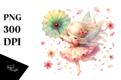 Cute Fairy Tumbling Clipart Product Image 1