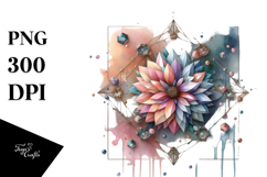 Diamond Daisy with Metallic Insertions PNG Product Image 1