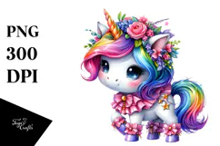 Cute Baby Unicorn by PNG Product Image 1