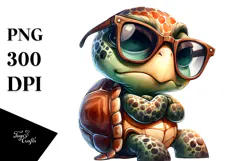 Quirky Bird with Sunglasses, Transparent PNG Product Image 1