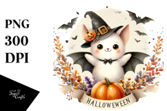 Simplistic Retro Halloween Gargoyle PNG Product Image 1