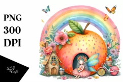 Fairy House | Fruit | Colorful Flowers | Clipart Product Image 3