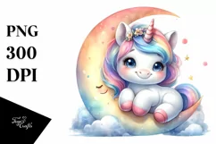 Cute Baby Unicorn | Clipart Product Image 3