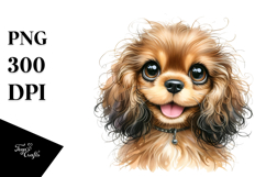Watercolor Cocker Spaniel with Crazy Furr Product Image 1