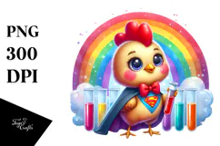 Vibrant Smiling Cute Baby Rooster PNG Product Image 1