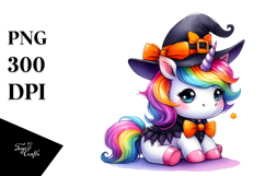 Cute Baby Unicorn | Halloween | Clipart Product Image 1