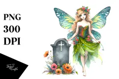 Vibrant Fairy Halloween | Colorful Watercolor Product Image 1