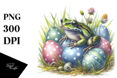Baby Frog Easter Eggs PNG Product Image 1