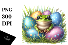 Baby Frog Easter Eggs PNG Product Image 1
