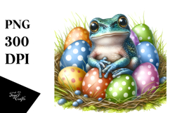 Baby Frog Easter Eggs PNG Product Image 1