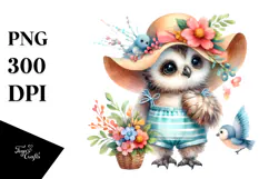 Baby Owl Beachwear PNG Product Image 1