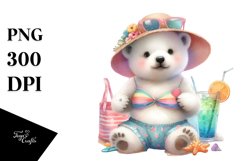Digital Painting Baby Polar Bear PNG Product Image 1