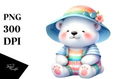 Digital Painting Baby Polar Bear PNG Product Image 1