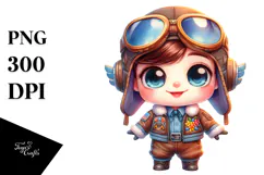 Baby Fary with Aviator Suit PNG Product Image 1