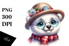 Cute Baby Polar Bear, High-Res PNG Product Image 1