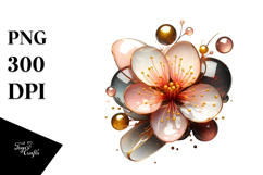 Glossy Cherry Blossom, Transparent PNG Product Image 1
