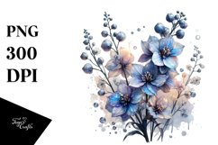 Floral Delphinium Clipart Product Image 3
