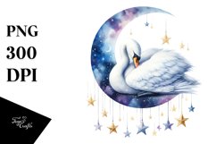 Vibrant Swan Watercolor Clipart Product Image 3