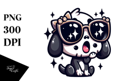 Sugar Skull with Oversized Sunglasses, PNG Product Image 1