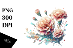 Wooden Carnation Stained PNG Product Image 1