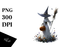 Simple Witch Digital Painting PNG Product Image 1