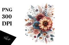 Boho Flower of Flowers, Transparent PNG Product Image 1