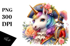Elegant Baby Unicorn PNG Product Image 1