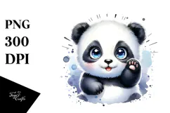 Cute Baby Panda PNG Product Image 1