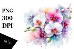 Vibrant Orchid Abstract PNG Product Image 1