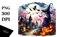 Vibrant Witch Halloween | Sublimation | Clipart. Product Image 1