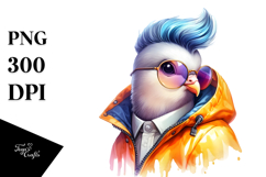 Watercolor Posing Dove, Transparent PNG Product Image 1