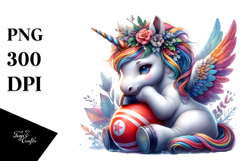 Sporty Baby Unicorn PNG Product Image 1