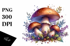 Detailed Glossy Mushroom PNG Product Image 1