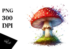Detailed Glossy Mushroom PNG Product Image 1