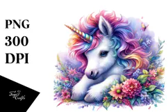 Detailed Baby Unicorn PNG Product Image 1