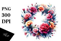 Vibrant Abstract Whreath | Sublimation Clipart Product Image 1