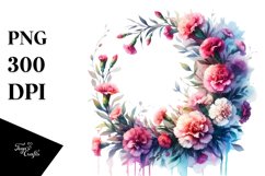 Vibrant Abstract Whreath | Sublimation Clipart Product Image 3