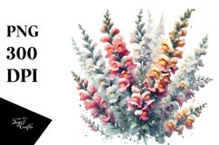 Abstract Watercolor Snapdragon | Sublimation | Clipart Product Image 3
