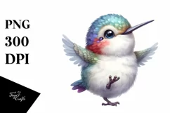 Funny Baby Hummingbird Dance Clipart Sublimation Product Image 3