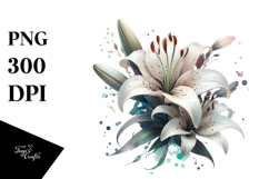 Lily with Metallic Insertions PNG Product Image 1
