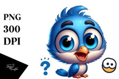 Smiling Blue Jay | Sublimation,Clipart Product Image 3