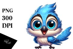Smiling Blue Jay | Sublimation,Clipart Product Image 1