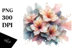 Glossy Azalea Abstract PNG Product Image 1