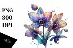 Wooden Stained Orchid Transparent PNG Product Image 3