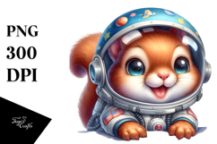 aCute Energetic Squirrel with Goofy Smile, PNG Product Image 1