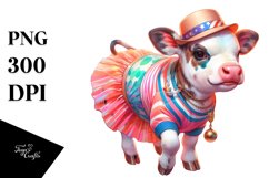 Dancing Baby Cow PNG Product Image 3