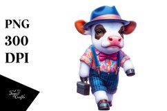 Dancing Baby Cow PNG Product Image 1