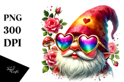 Winking Valentines Gnome PNG Product Image 1
