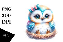 Baby Owl Clipart Product Image 3