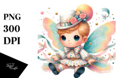 Polka-Dancing Baby Fairy PNG Product Image 1